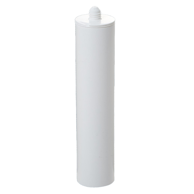 285ml HDPE Empty White Glass Adhesive Packaging Plastic Cartridge for Silicone Sealant for Building Industry