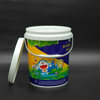 Custom-Printed 20L Industry-Grade Chemical Resistant Adhesive Packaging Plastic Bucket for Silicone/MS/PU Sealant for Construction