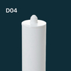 300ml Empty HDPE Plastic Cartridge for Silicone Sealant Dd04