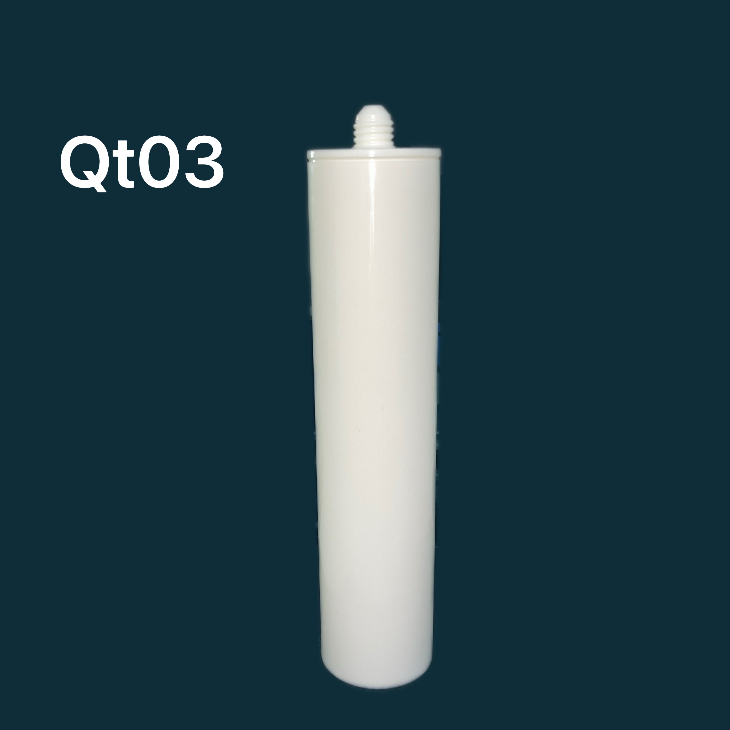 10.5oz HDPE Glass Adhesive Packaging Plastic Cartridge for silicone sealant for Construction