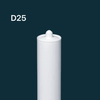 10oz HDPE Glass Glue caulking Plastic Cartridge for Silicone Sealant Packaging for Building Industry