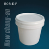  2L Multiple-Use Glass Adhesive Packaging Plastic Pail with Handle and Lid for Silicone Sealant for Building Industry