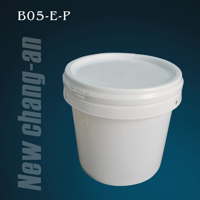  2L Multiple-Use Glass Adhesive Packaging Plastic Pail with Handle and Lid for Silicone Sealant for Building Industry