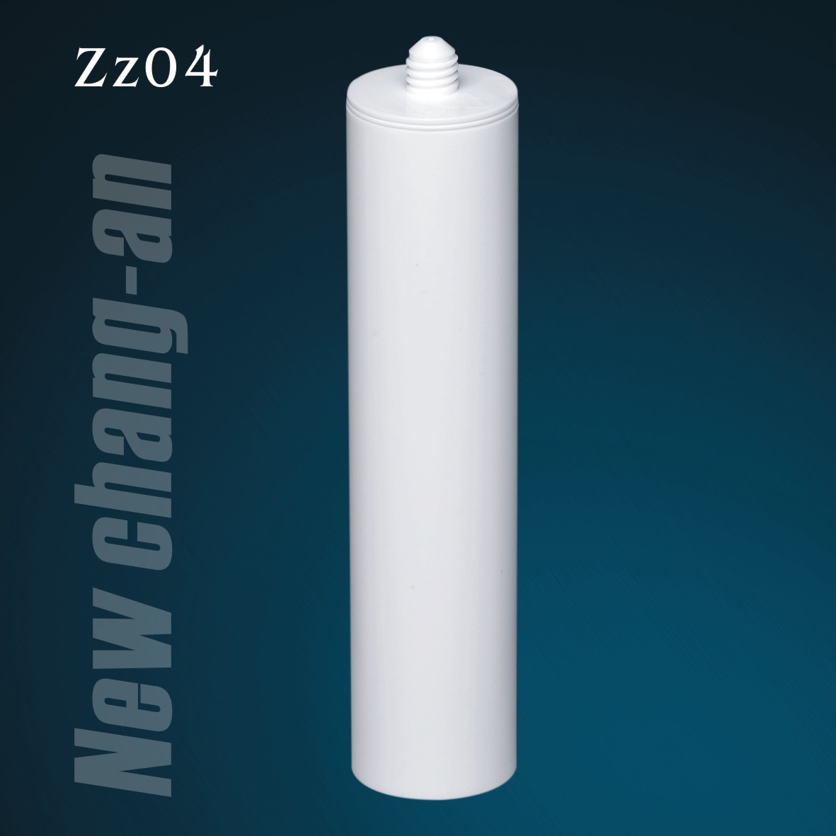 8.5oz white HDPE Plastic Cartridge for Silicone Sealant