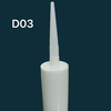 300ml white Glass Glue Packaging HDPE Plastic Cartridge for Silicone Sealant for Construction