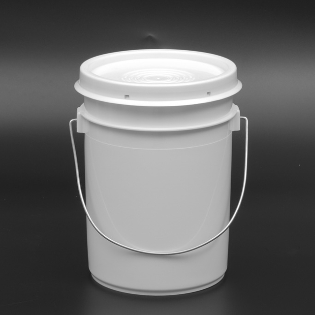 2L Industrial Use Adhesive Packaging Plastic Pail with Lid and Handle for Silicone Sealant for Construction