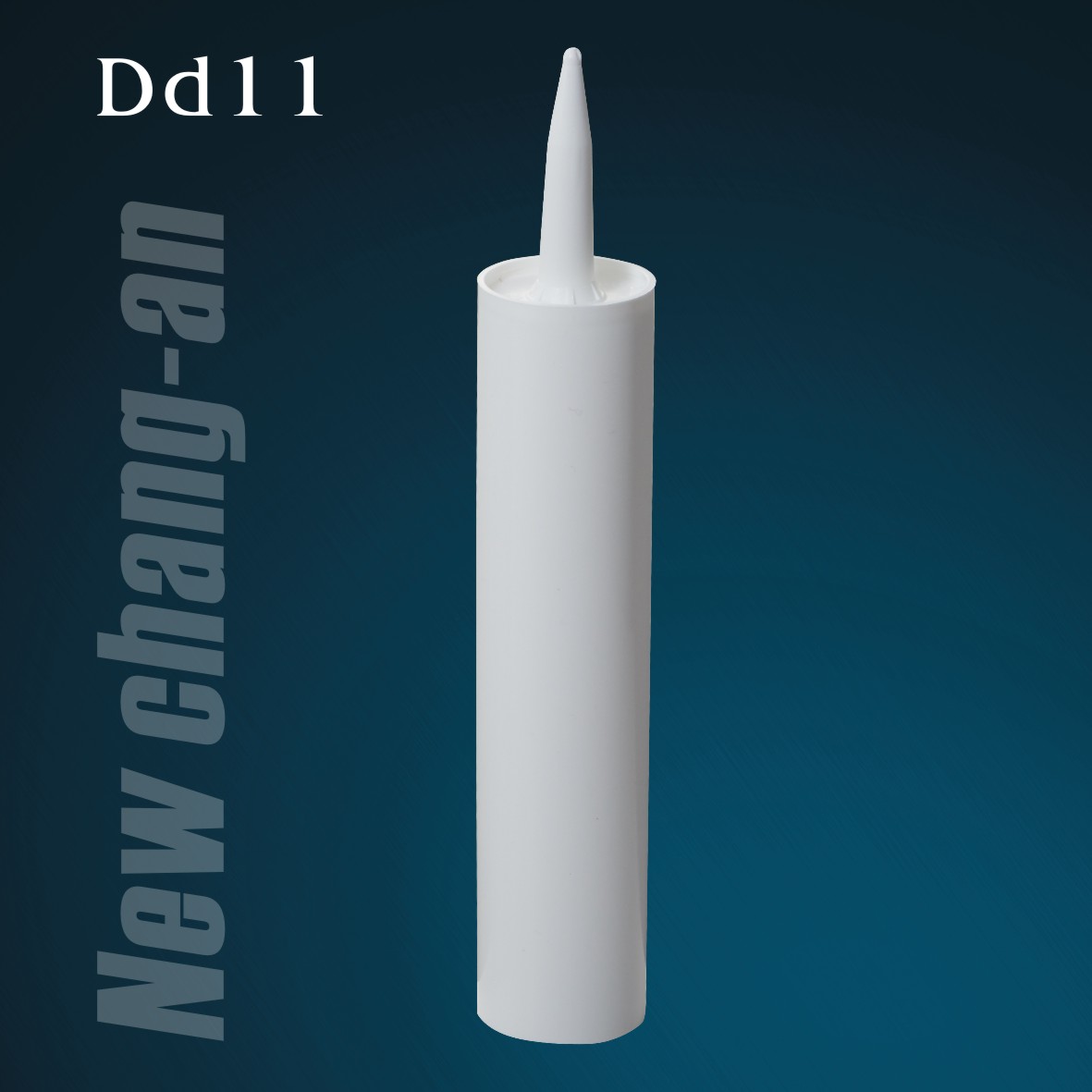 300ml empty Plastic Cartridge for Silicon Sealant with nozzle