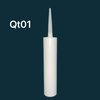 10.5oz empty HDPE Glass Glue Packaging Plastic Cartridge for Silicone Sealant for Industry