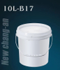 10L PP Plastic Bucket B17-NR for Water Basic Paint Containing