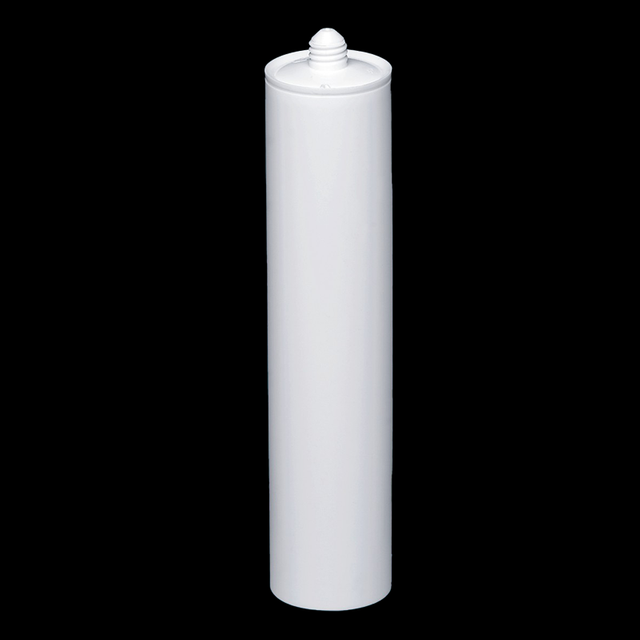 10.5oz empty Custom-Printed HDPE Glass Glue Packaging Plastic Cartridge for Silicone Sealant and Adhesive for Industry