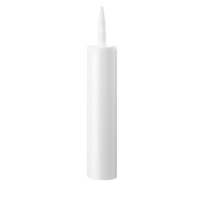 300ml empty Adhesive Packaging Plastic Cartridge for Silicone Sealant with nozzle for Construction