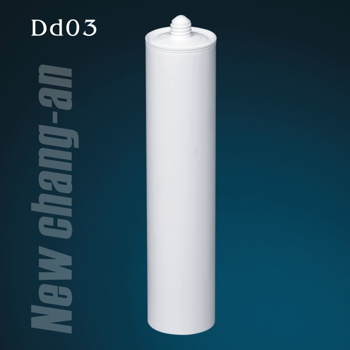 300ml white HDPE Plastic Cartridge for Silicone Sealant