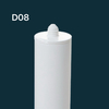 300ml HDPE Single-Component White Glass Adhesive Plastic Cartridge for Silicone/MS/PU Sealant Packaging for Window & Door Caulking