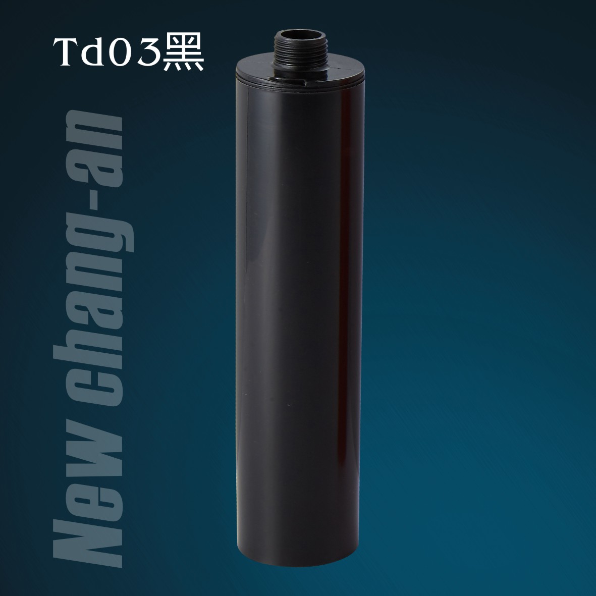 300ml black Plastic Cartridge for PU sealant