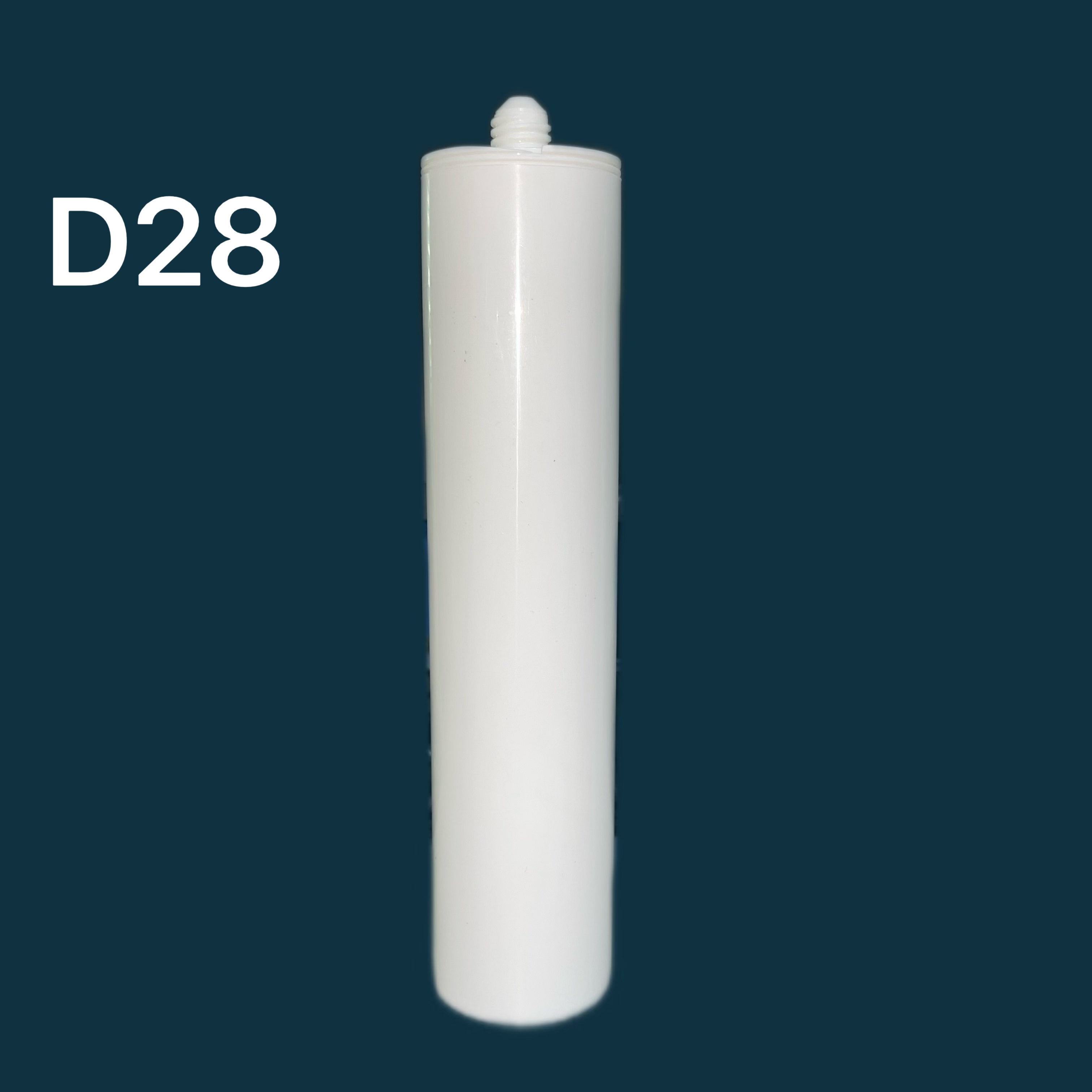 300ml White Empty HDPE Plastic Cartridge for Silicone Sealant Packaging