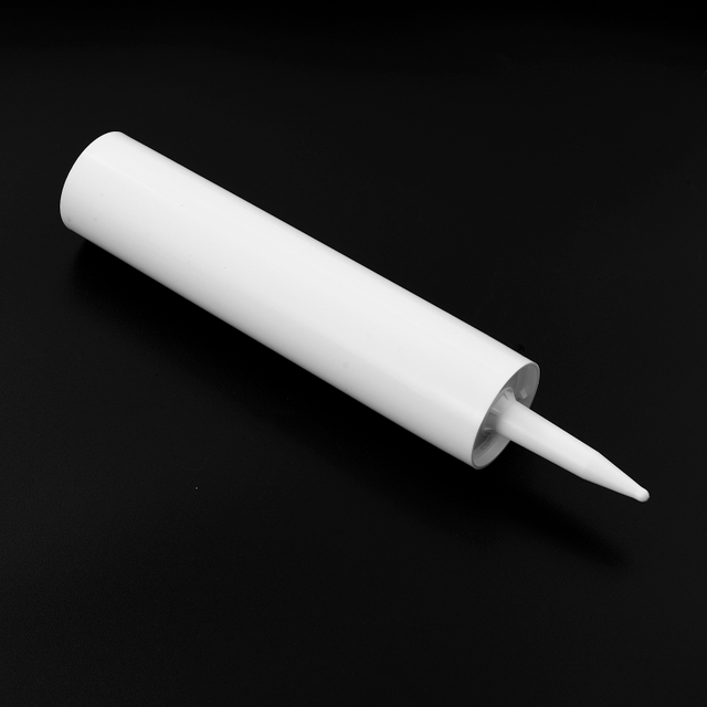 300ml White HDPE Industrial Glass Adhesive Packaging Plastic Cartridge With Nozzle for Silicone Sealant for Building Industry