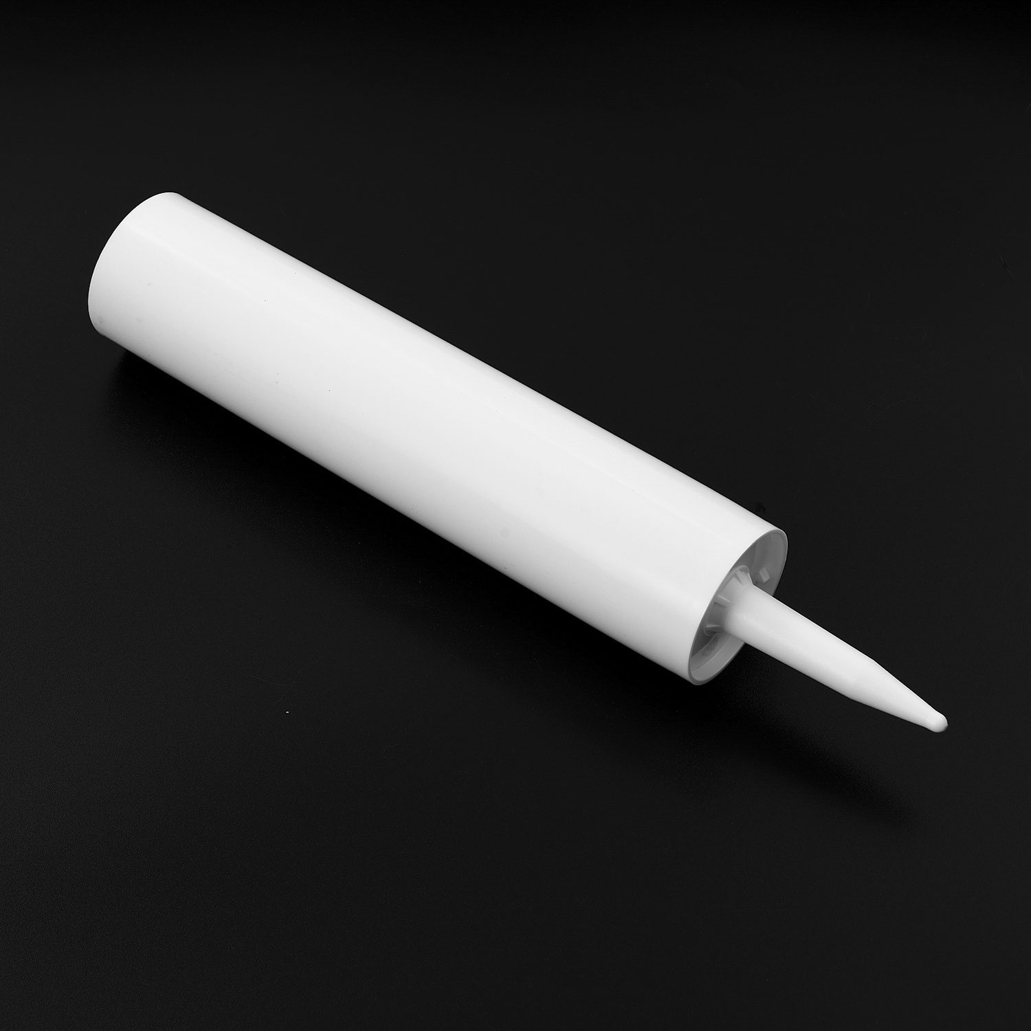 300ml White HDPE Industrial Glass Adhesive Packaging Plastic Cartridge With Nozzle for Silicone Sealant for Building Industry