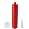 300ml Empty Red Single-Component Adhesive Plastic Cartridge for Industrial PU sealant Packaging for Construction Application