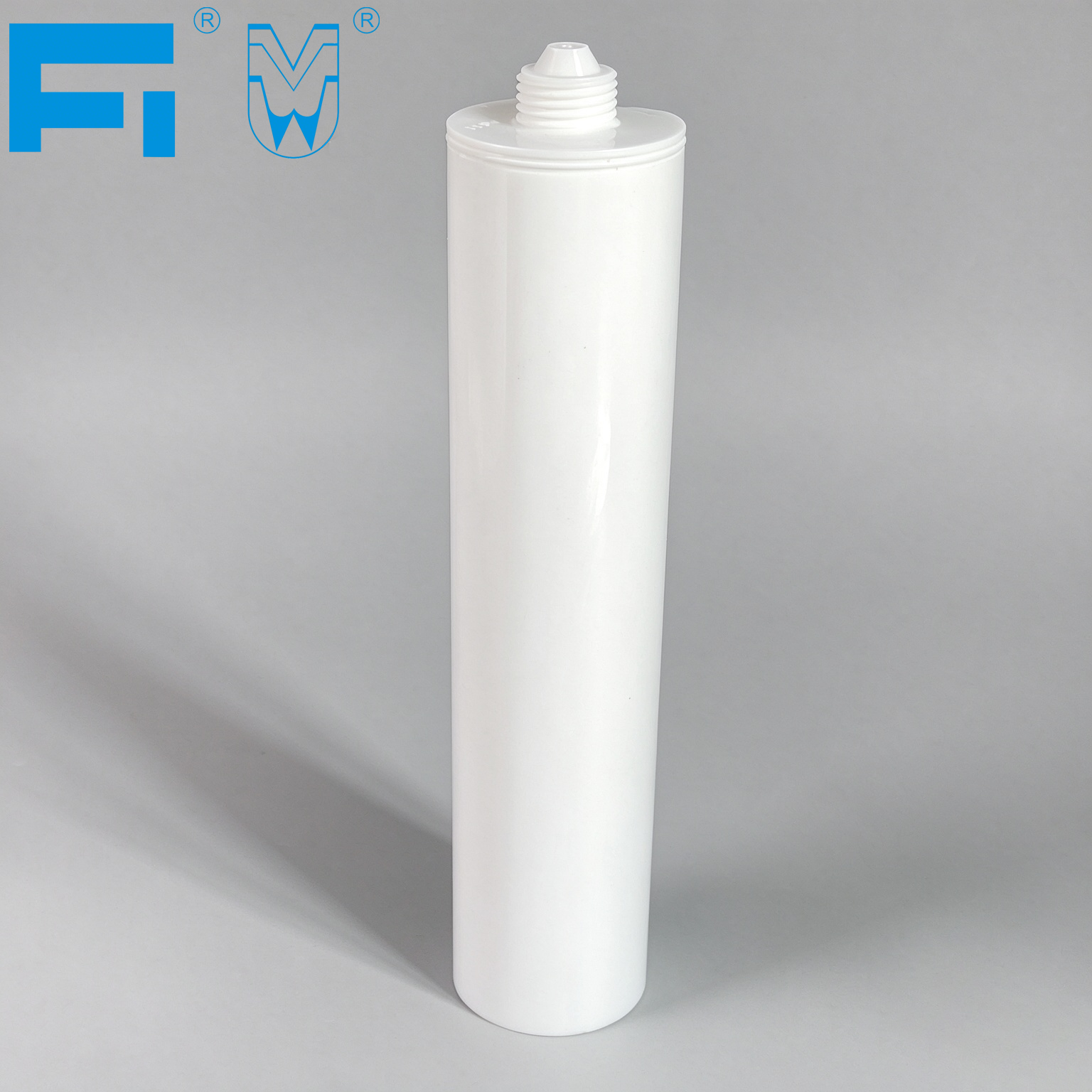 300ml Custom Printed Industrial Use Adhesive Packaging HDPE Plastic Cartridge for Sealant Caulking and Sealing
