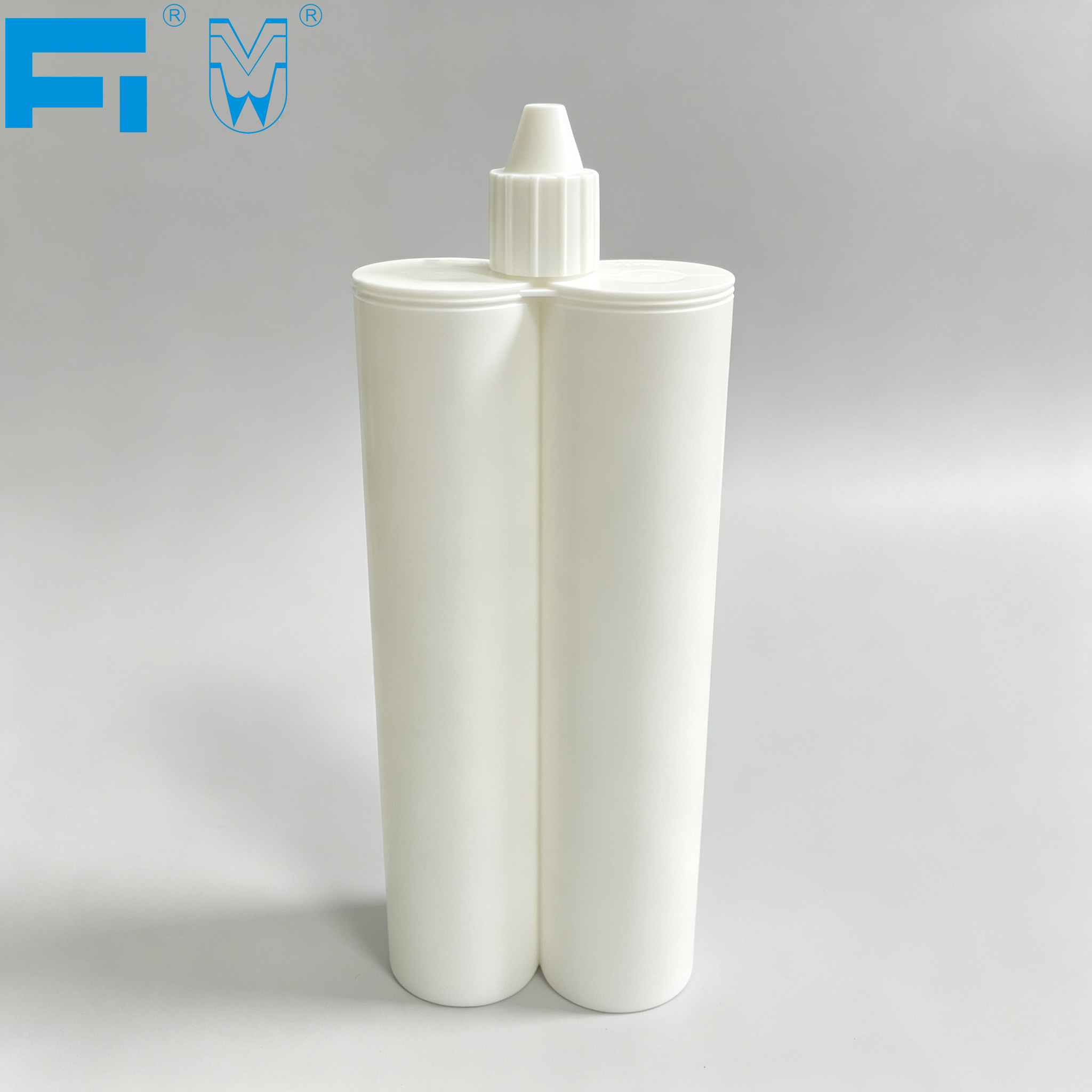 300ml:300ml Industry Grade Waterproof Chemical Resistant Adhesive Packaging Plastic Two-component Cartridge for Sealant Caulking