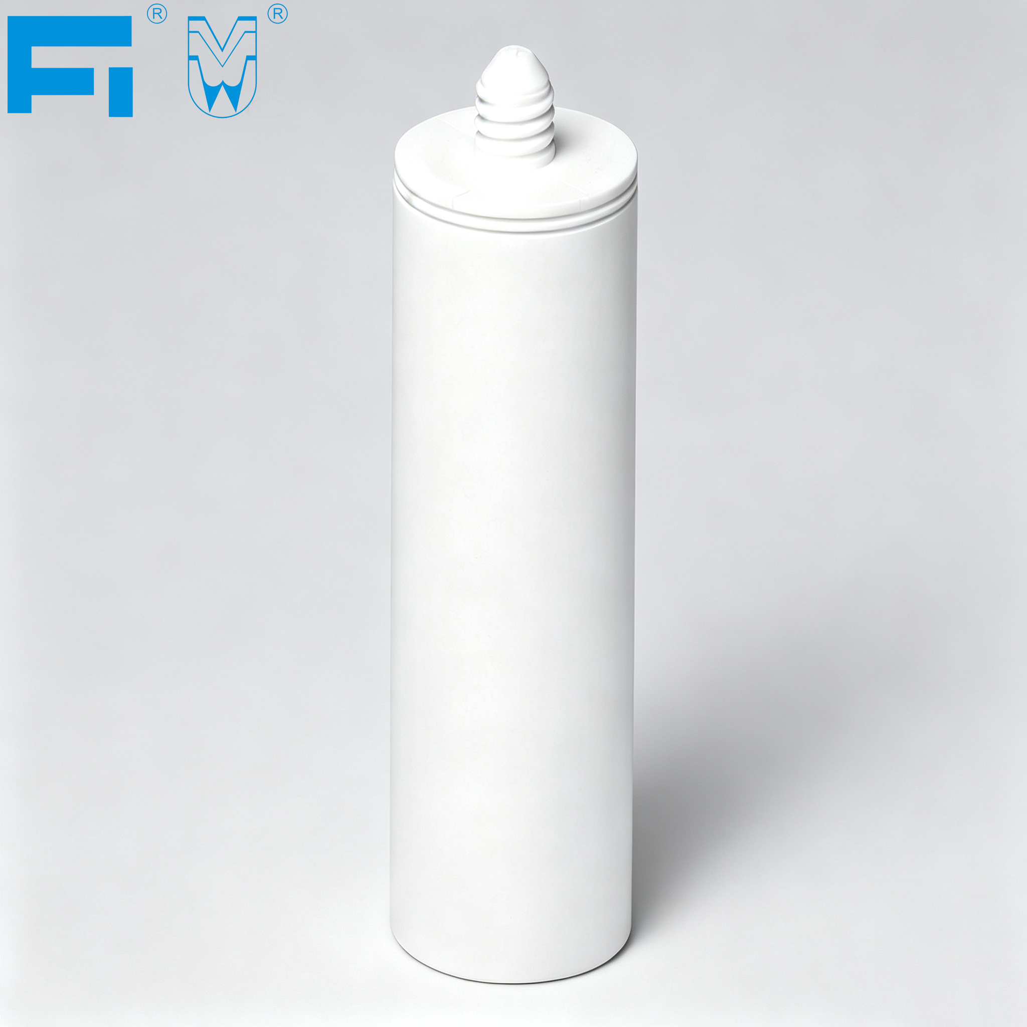Custom Printed 115ml Industry Grade Adhesive Packaging Plastic Cartridge for Sealant Caulking and Sealing