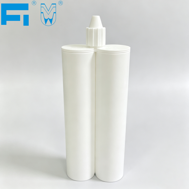200ml:200ml Multiple Use Chemical Resistant Adhesive Packaging Two-component Plastic Cartridge for Industry Sealant Caulking and Sealing