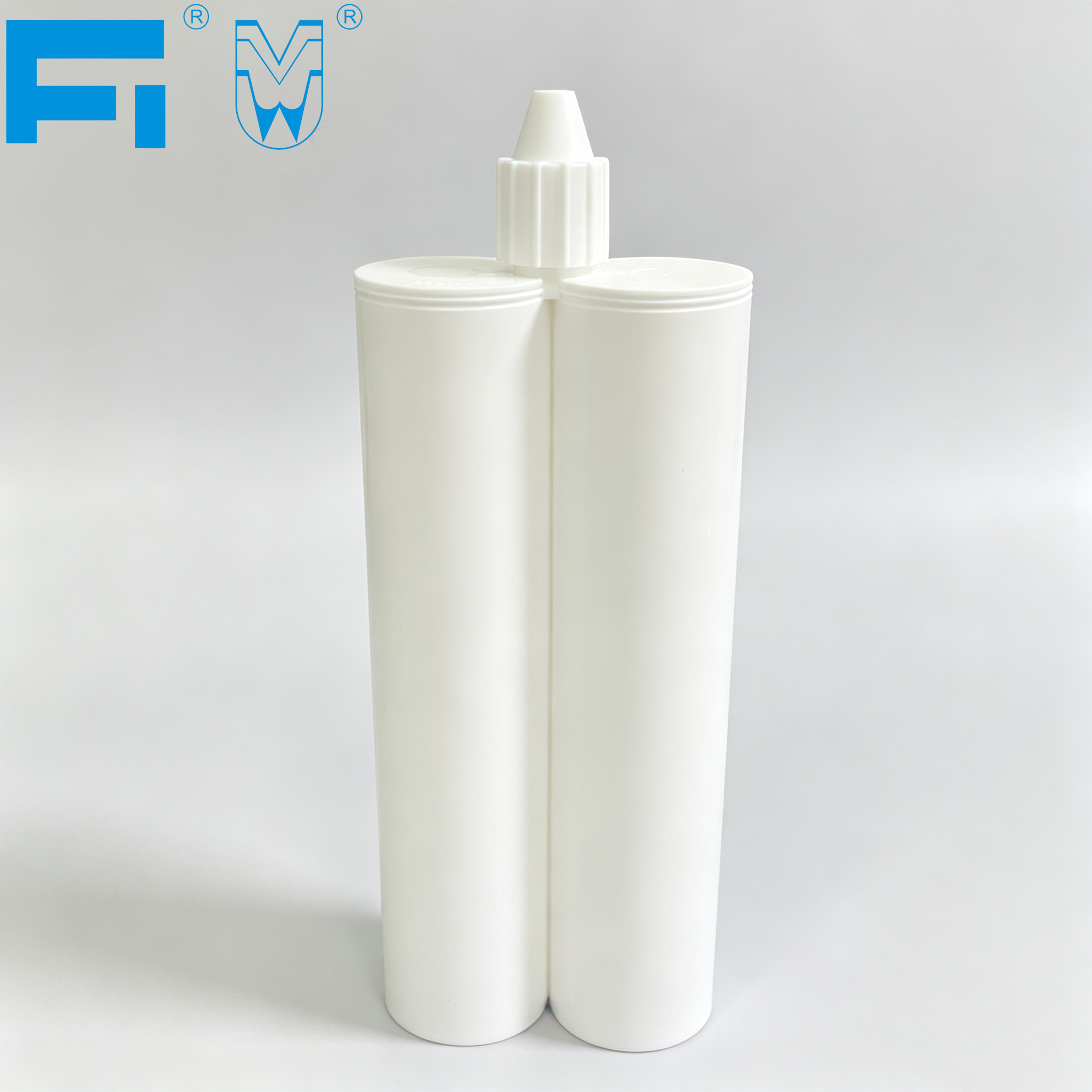 200ml:200ml Multiple Use Chemical Resistant Adhesive Packaging Two-component Plastic Cartridge for Industry Sealant Caulking and Sealing