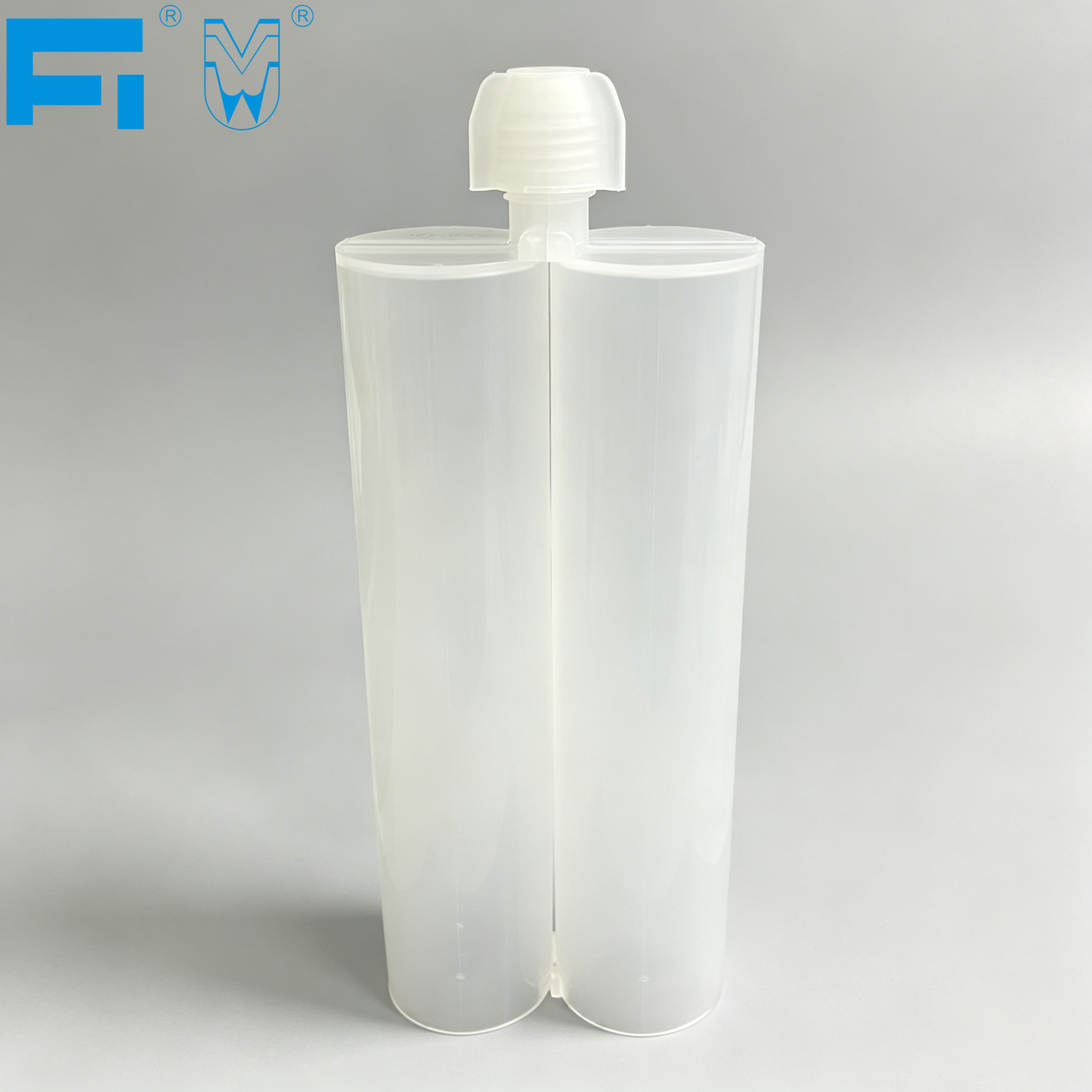 320ml:320ml Industrial Use Adhesive Packaging Two component 2K Plastic Cartridge for Sealant Caulking and Sealing