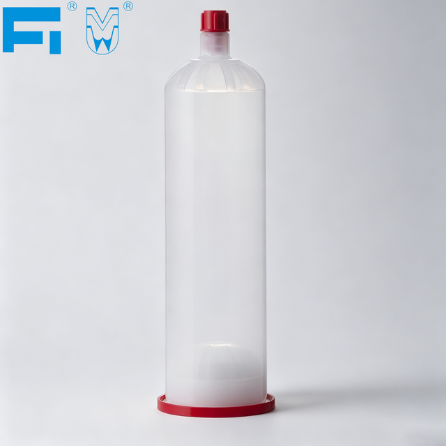 600ml Transparent Glue Cylinder Large Capacity Plastic Cartridge Pneumatic Dispensing Syringe Barrels for Industry Use Sealant and Adhesive