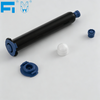 Industrial Use 50ml Black Plastic Pneumatic Dispensing Syringe Barrel Cartridge for Sealant and Adhesive Packaging