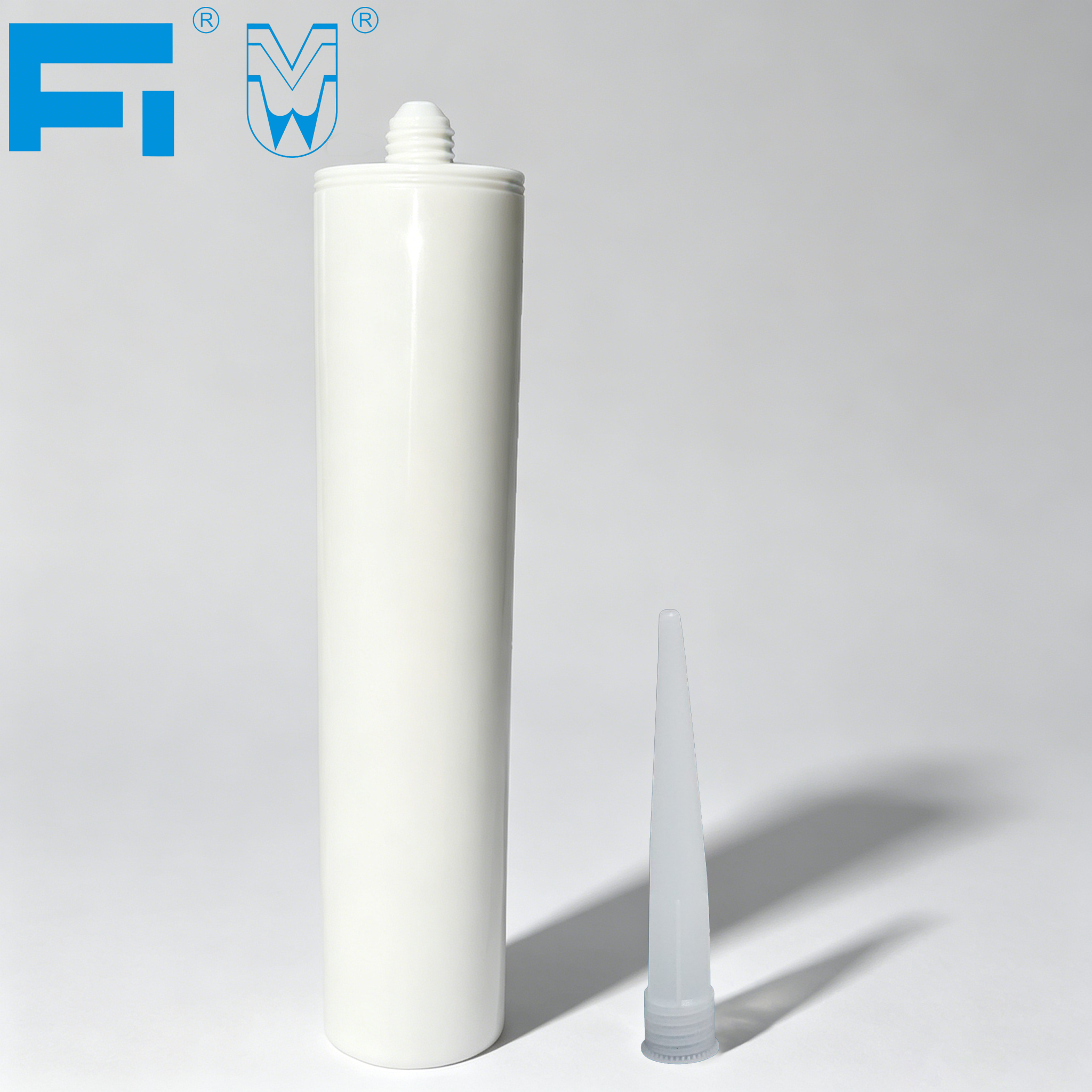 240ml Multiple Use Chemical Resistant Adhesive Packaging Plastic Cartridge for Industry Sealant Caulking for Construction