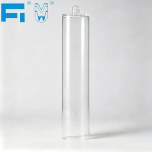 300ml PET Single Component Adhesive Packaging Plastic Cartridge for Industry Silicone Sealant Caulking for Construction