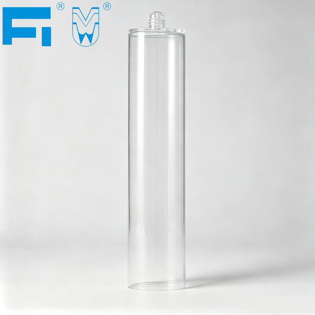 300ml PET Single Component Adhesive Packaging Plastic Cartridge for Industry Silicone Sealant Caulking for Construction