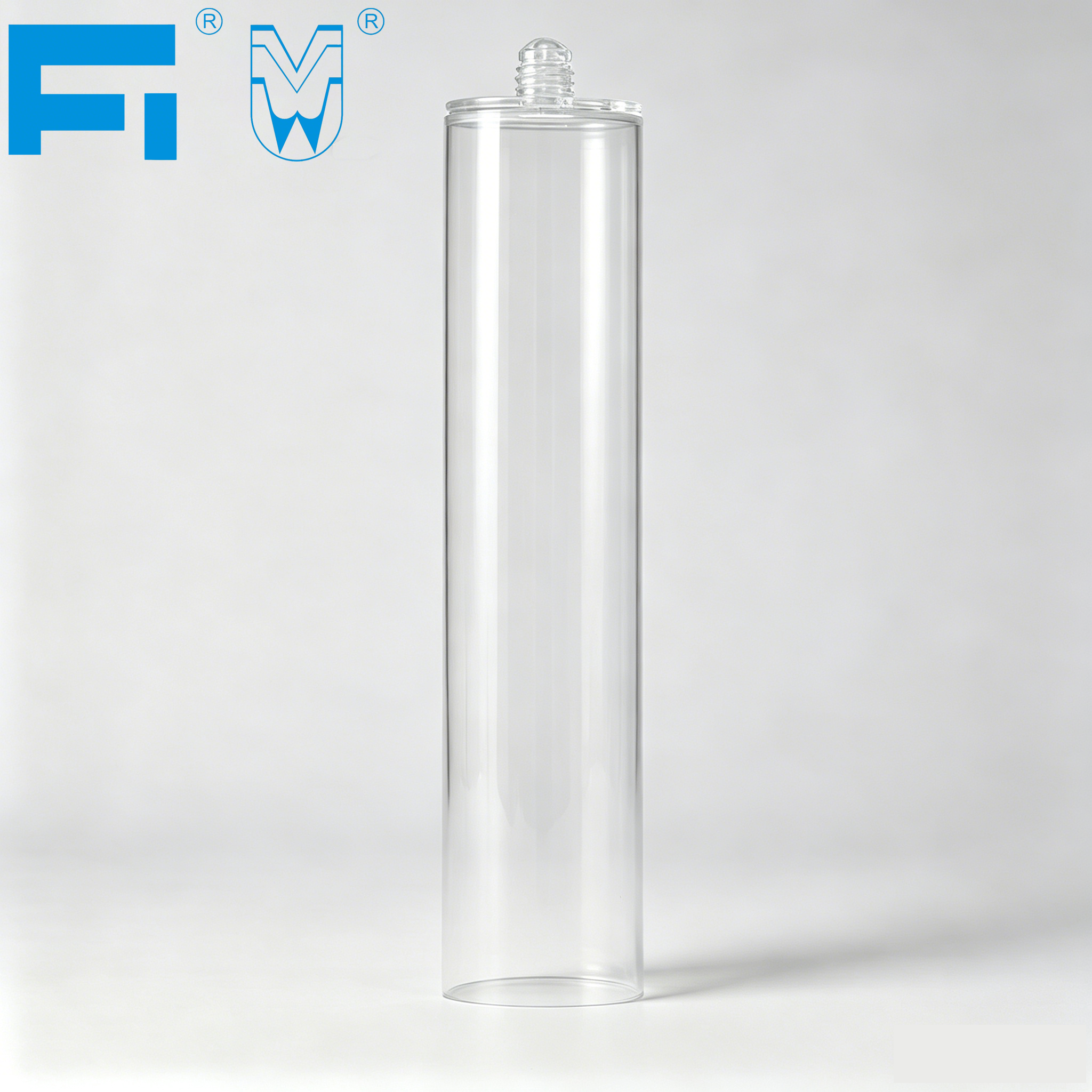 300ml PET Single Component Adhesive Packaging Plastic Cartridge for Industry Silicone Sealant Caulking for Construction