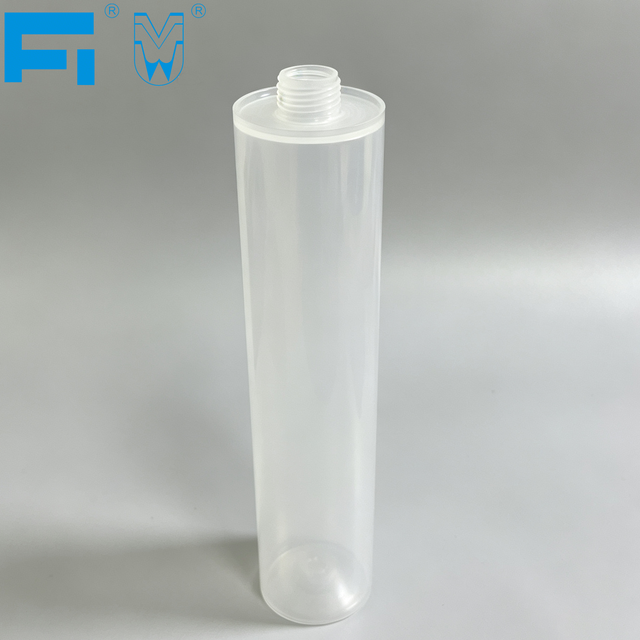 Chemical Resistant 333ml Transparent PP Adhesive Packaging Plastic Caulking Cartridge for Industrial Use Sealant