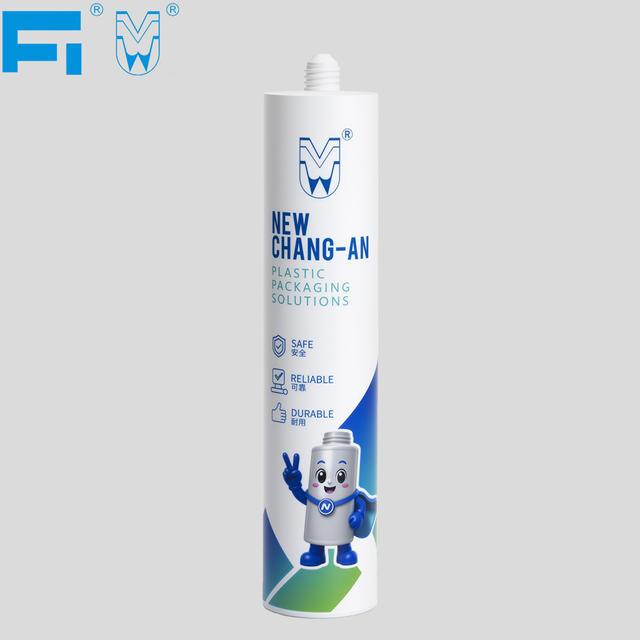 300ml Multiple Use Chemical Resistant HDPE Adhesive Packaging Plastic Caulking Cartridge for Industry Sealant with IML