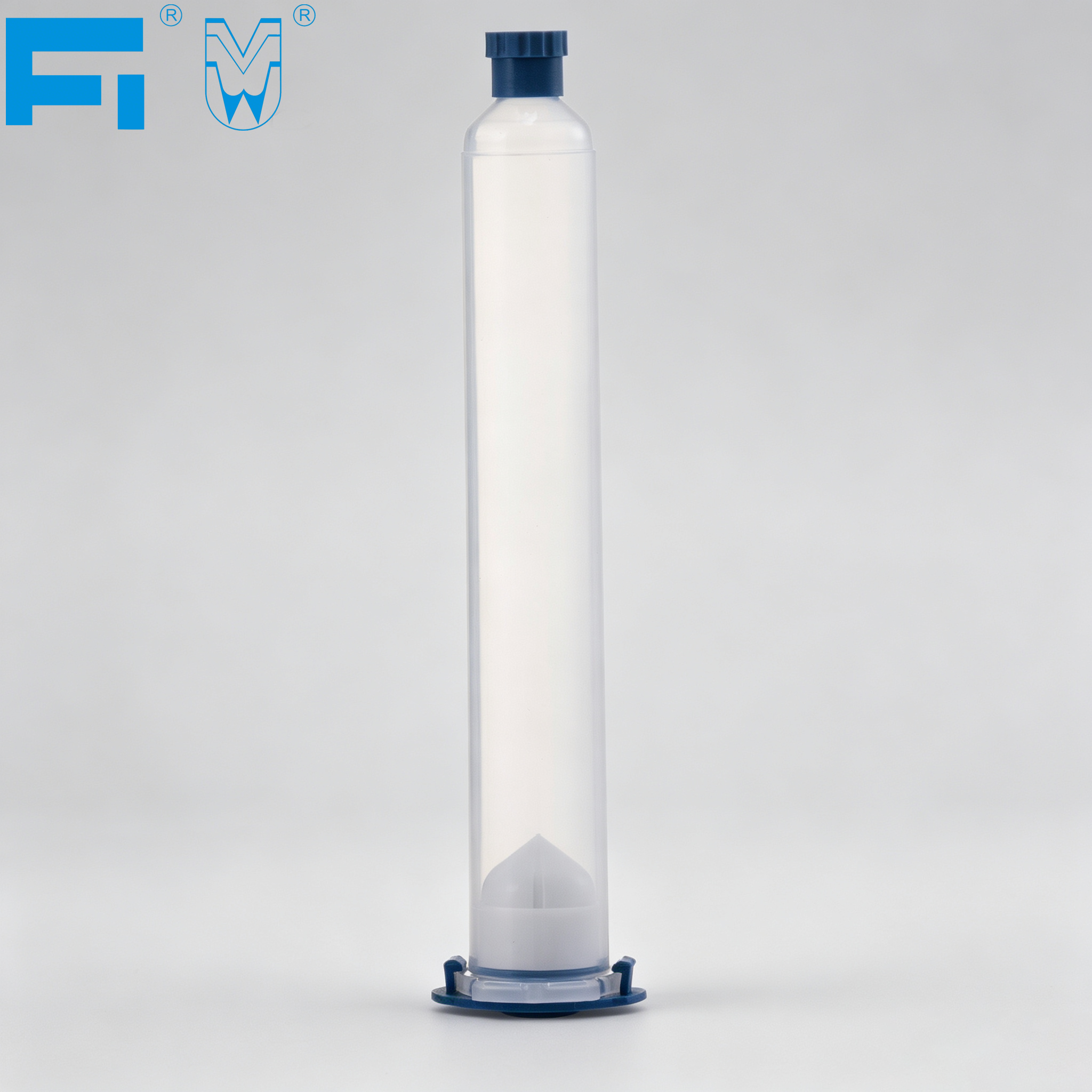 Industry Grade American Style 50ml Transparent Sealant Plastic Pneumatic Dispensing Syringe Barrel Cartridge for Adhesive Packaging